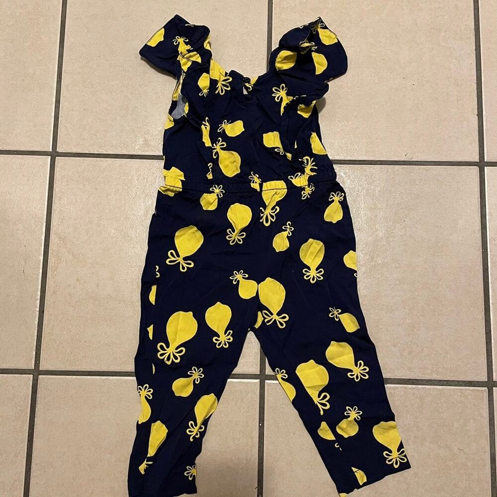 USED JANIE AND JACK RUFFLE ROMPER SZ 2T KIDS! - 0179